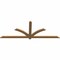 Ekena Millwork Redmond Smooth Timber Gable Bracket, Western Red Cedar, 84"W x 31"H x 1 1/2"D x 3 1/2"F, 9/12 Pitch GBW084X31X0204RED00SWR - alternate 2